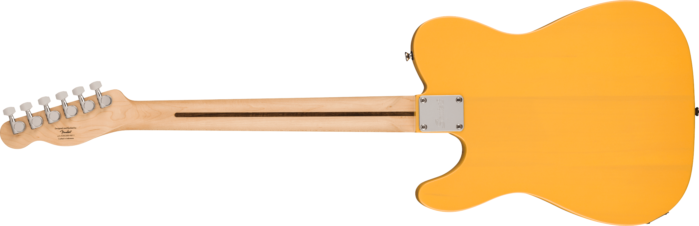 Squier Sonic Telecaster Maple Fingerboard Black Pickguard Butterscotch Blonde