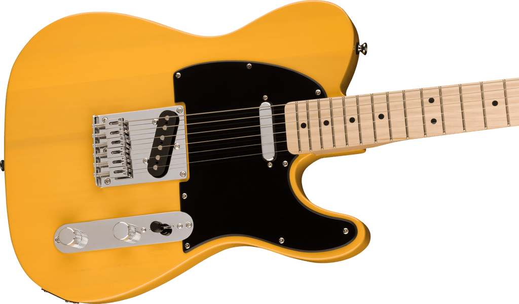 Squier Sonic Telecaster Maple Fingerboard Black Pickguard Butterscotch Blonde