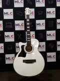 Benson Festival Electro-Acoustic Guitar White L/H Pre-Owned