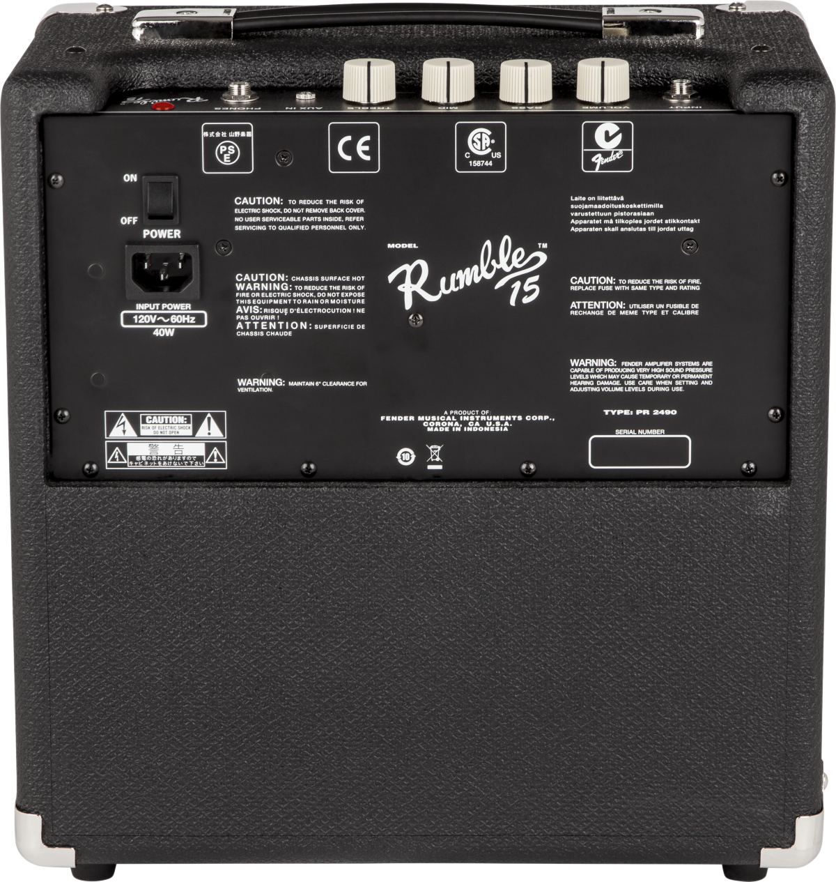 Fender Rumble 15 V3 Bass Amp