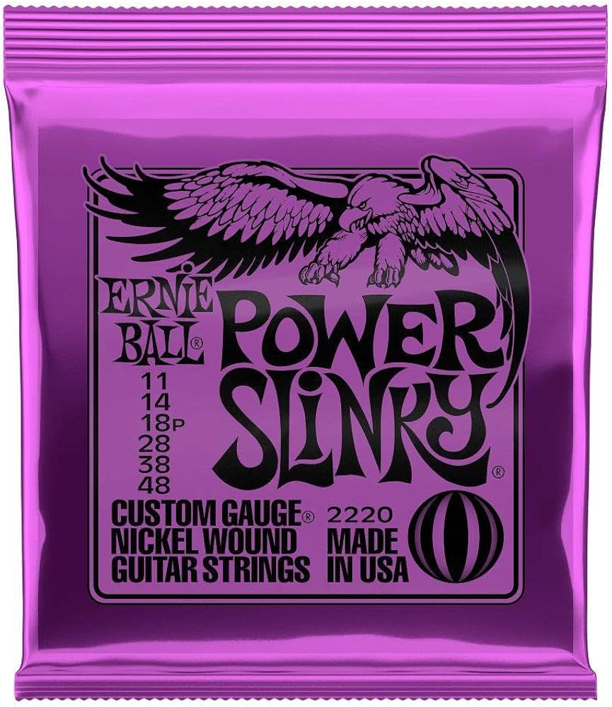 Ernie Ball Power Slinky Electric Guitar Strings 11-48