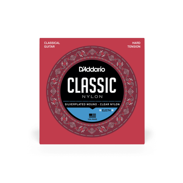 D'Addario EJ27H Student Classic Nylon Guitar Strings Hard Tension