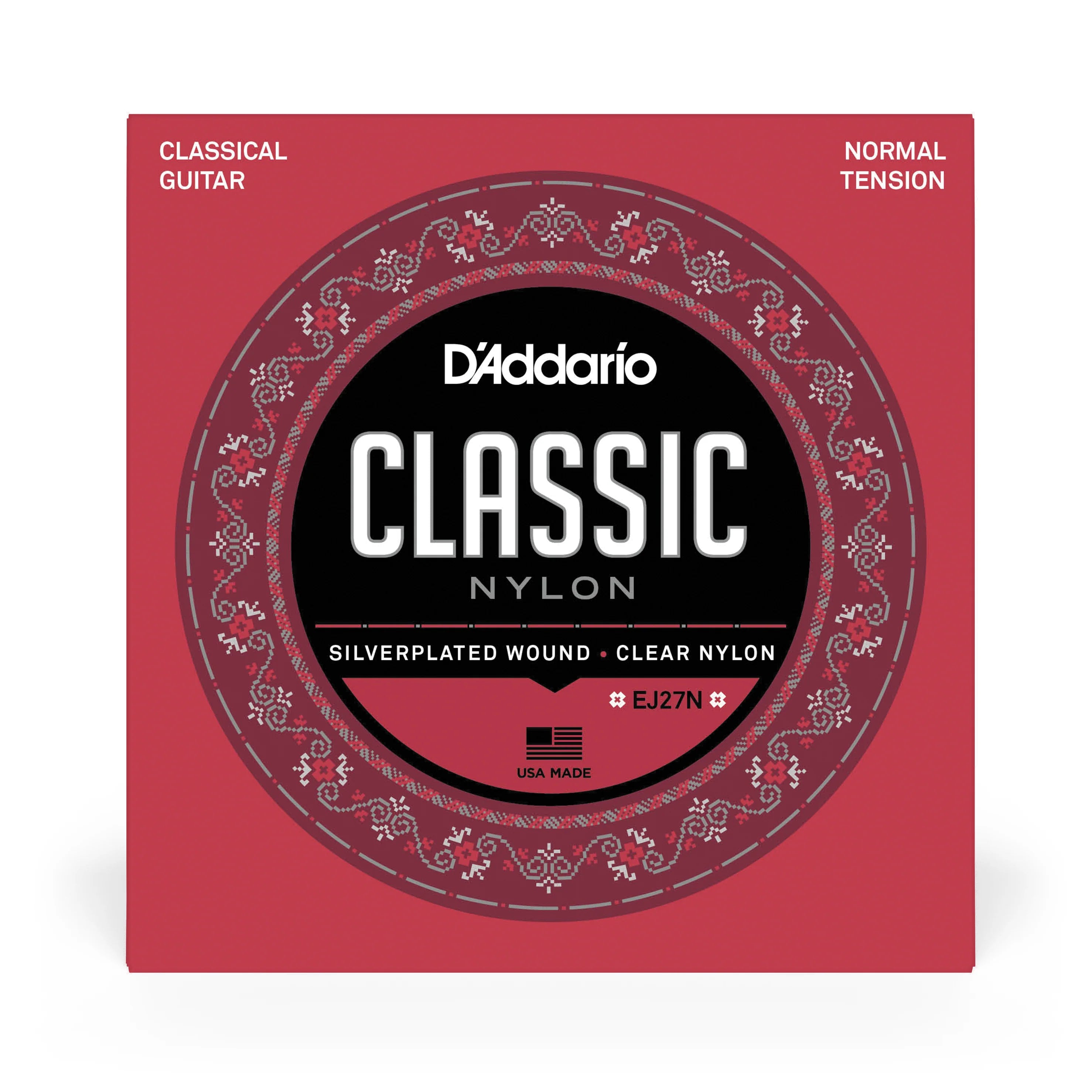 D'Addario EJ27N Student Classic Nylon Guitar Strings Normal Tension
