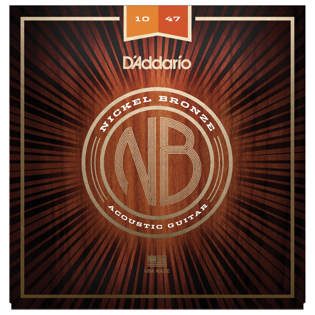 D'Addario Nickel Bronze Extra Light Acoustic Guitar Strings 10-47