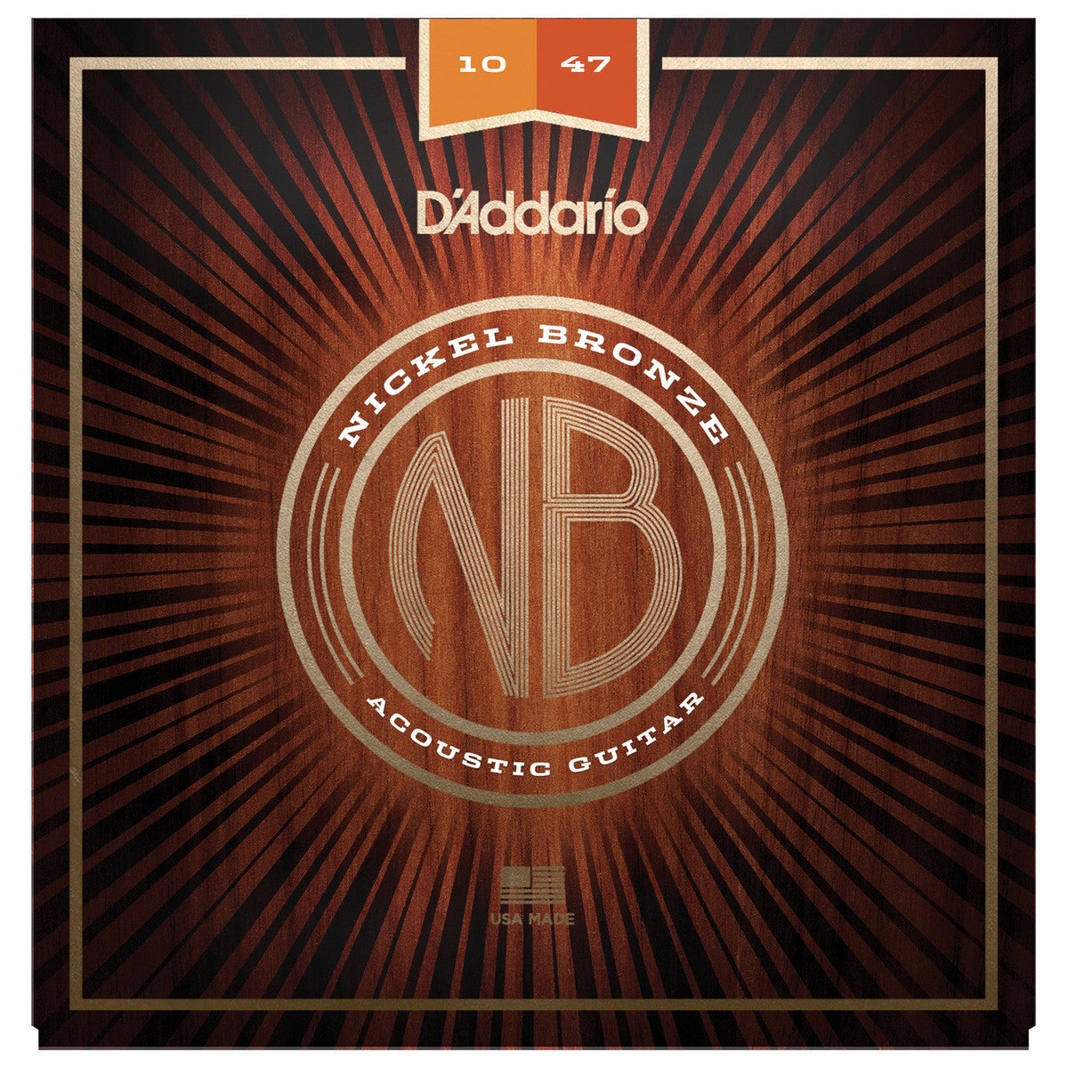 D'Addario Nickel Bronze Extra Light Acoustic Guitar Strings 10-47