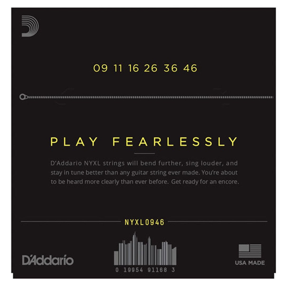 D'Addario NYXL Nickel Wound Electric Guitar Strings 09-46 Super Light Top/Regular Bottom