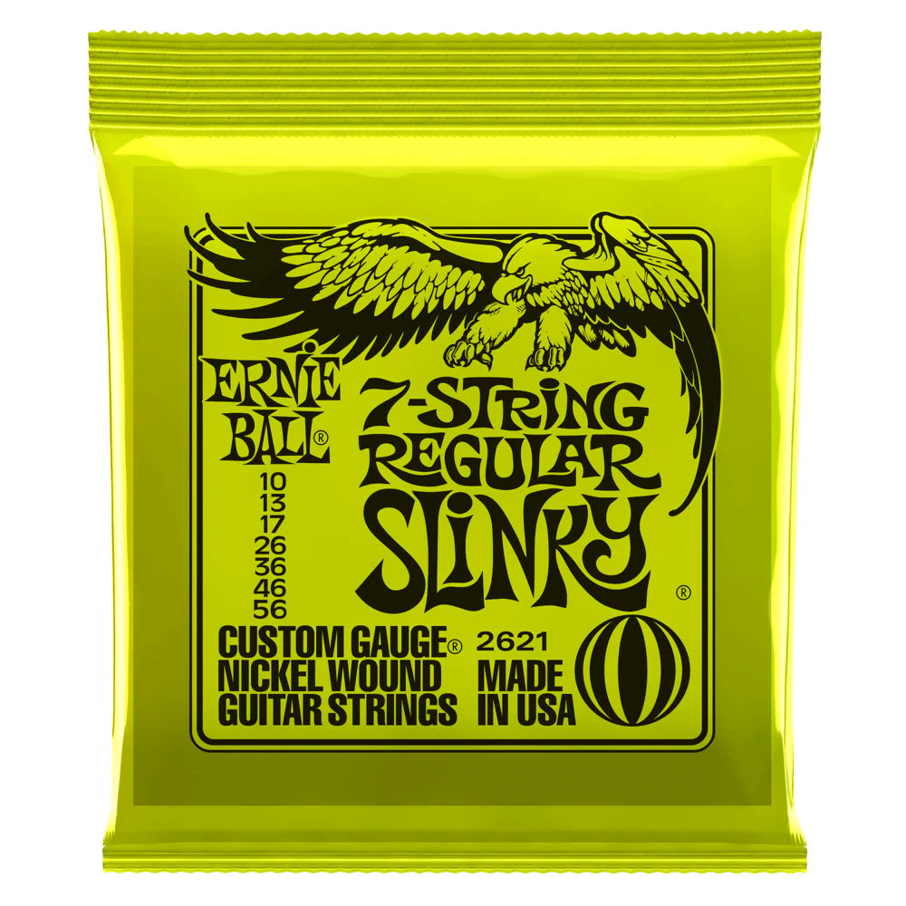 Ernie Ball 7-String Regular Slinky Electric Guitar Strings 10-56