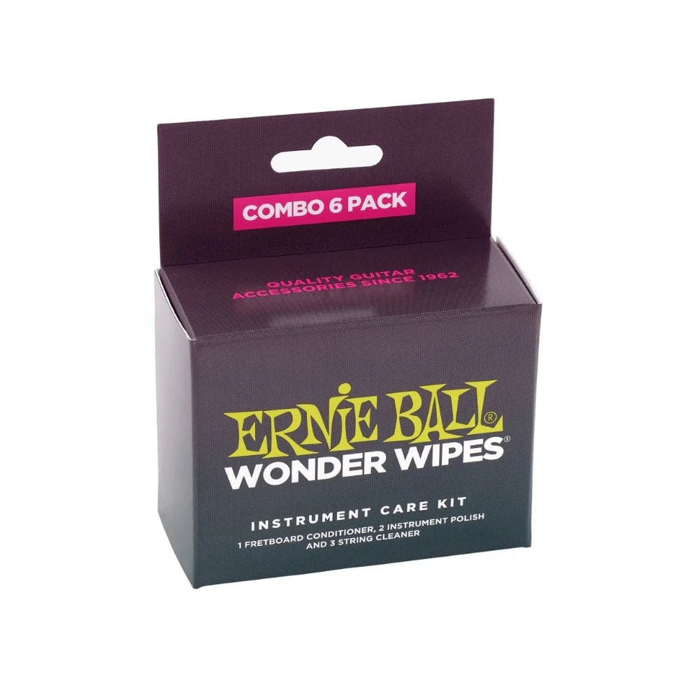 Ernie Ball Wonder Wipes String Cleaner 6 Pack