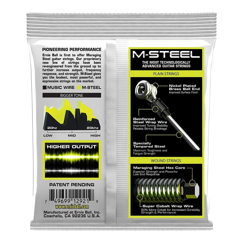 Ernie Ball M-Steel Regular Slinky Electric Guitar Strings 10-46