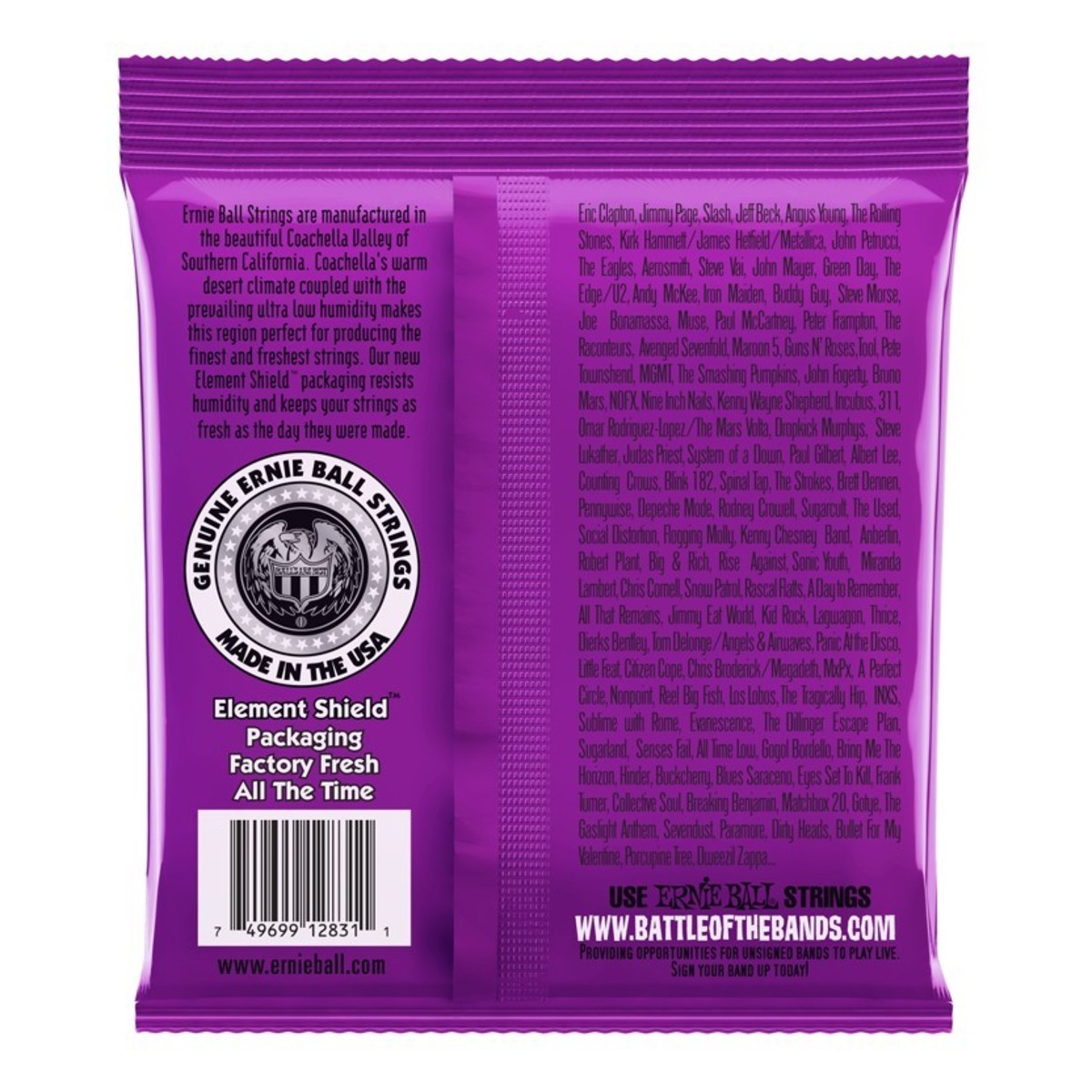 Ernie Ball Power Slinky 2831 Nickel Bass Guitar Strings, 55-110