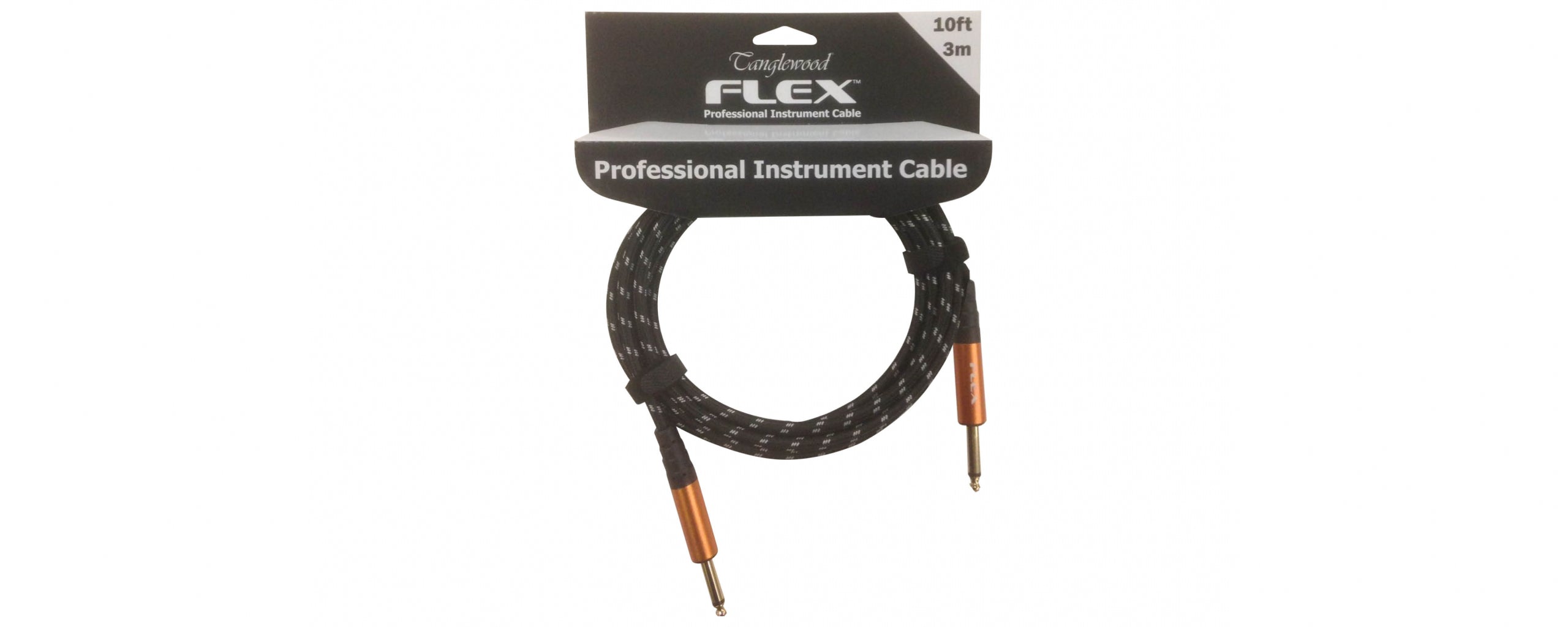 Tanglewood Flex FX3WB Professional Instrument Braided Guitar Cable 3m