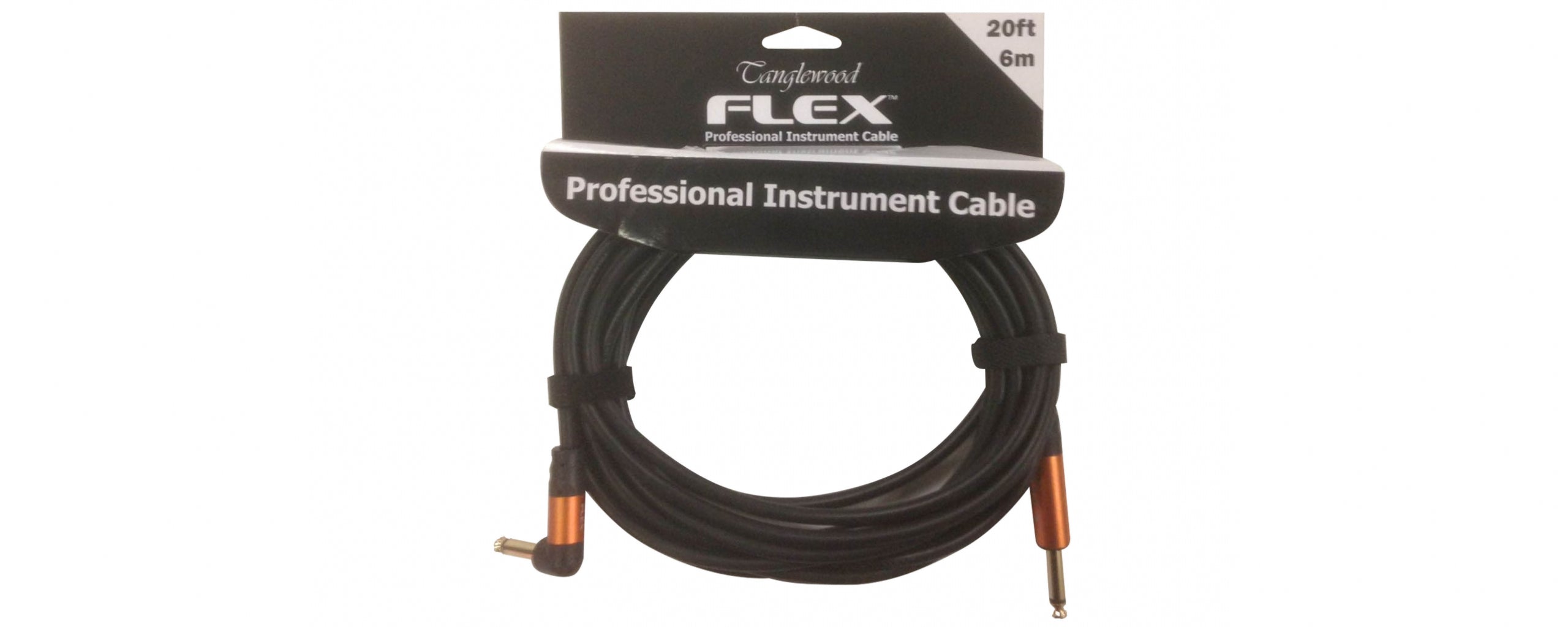 Tanglewood Flex FX6-A Professional Instrument Angled Guitar Cable 6m