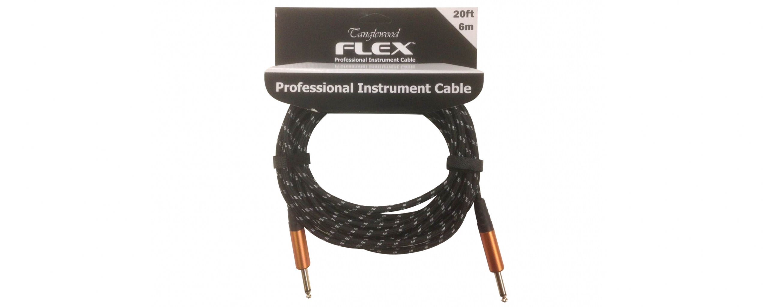 Tanglewood Flex FX6WB Professional Instrument Braided Guitar Cable 6m