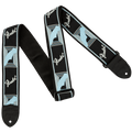 Fender 2" Mono Strap - Black, Light Grey, Blue