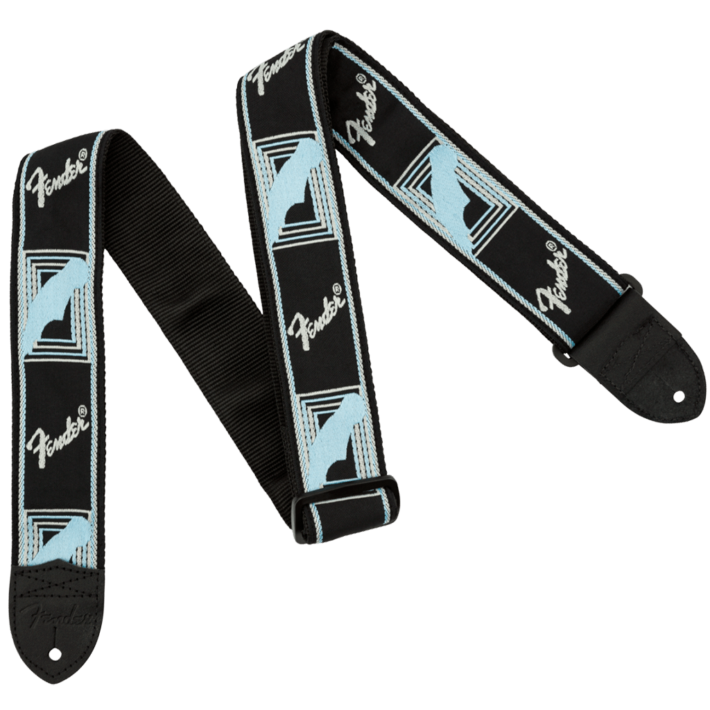 Fender 2" Mono Strap - Black, Light Grey, Blue