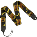 Fender 2" Mono Strap - Black, Yellow, Brown
