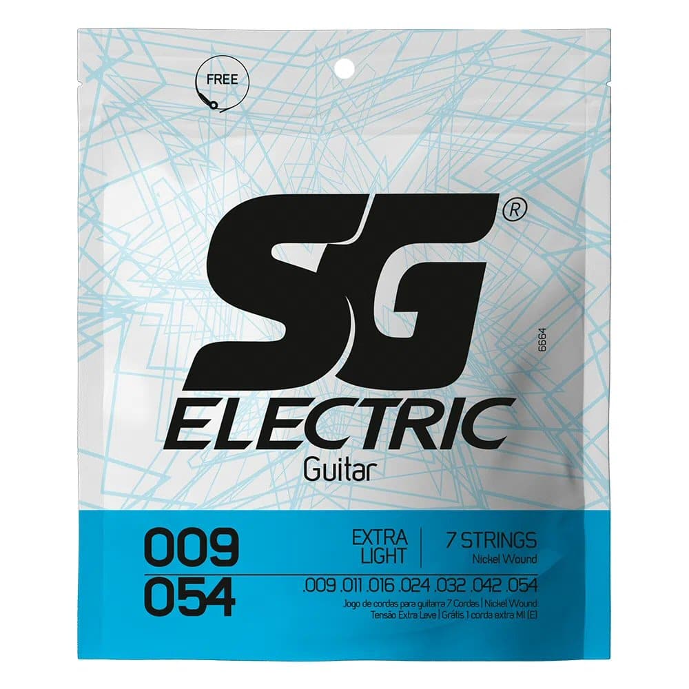 SG Strings Extra Light Tension 7-String for Electric Guitar