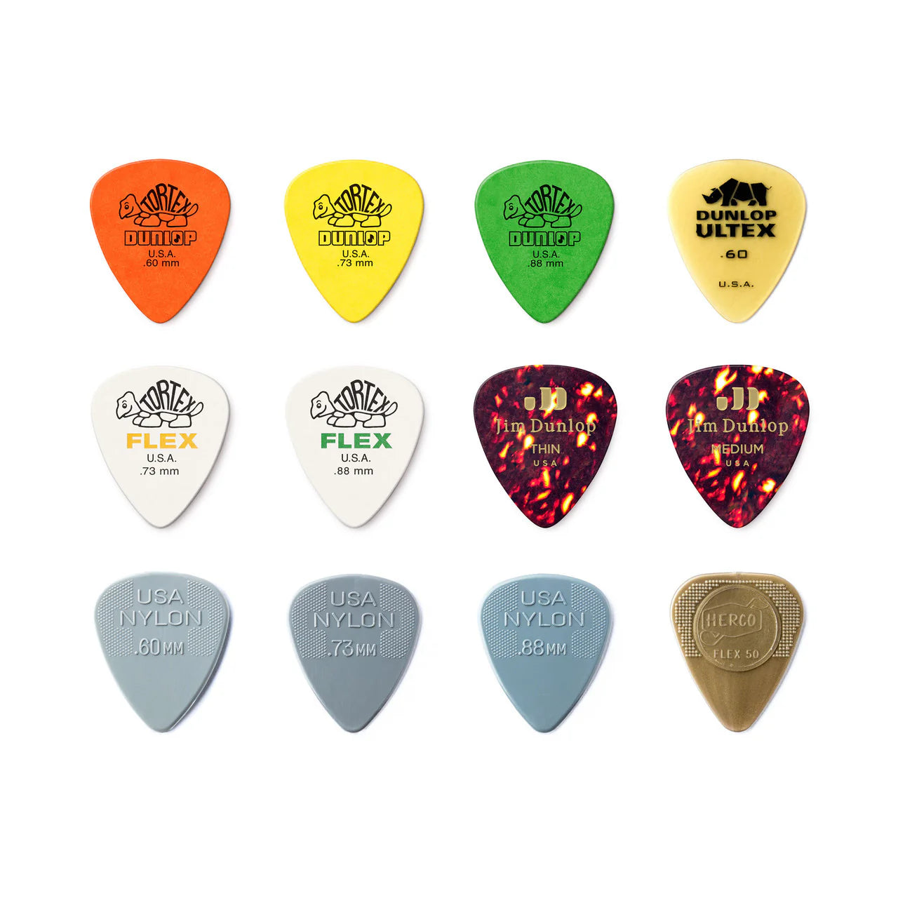 Jim Dunlop Acoustic Variety Pack 12-Pack PVP112