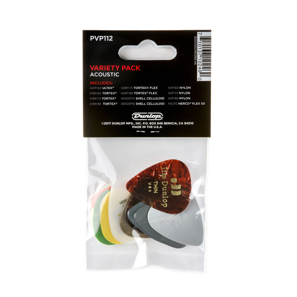 Jim Dunlop Acoustic Variety Pack 12-Pack PVP112