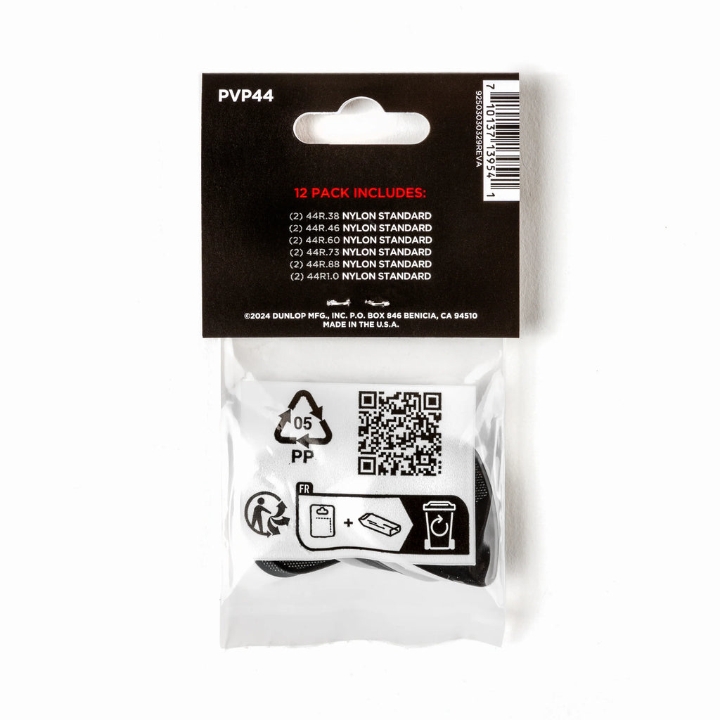 Jim Dunlop PVP44 NYLON Standard Variety Guitar Picks 12-Pack