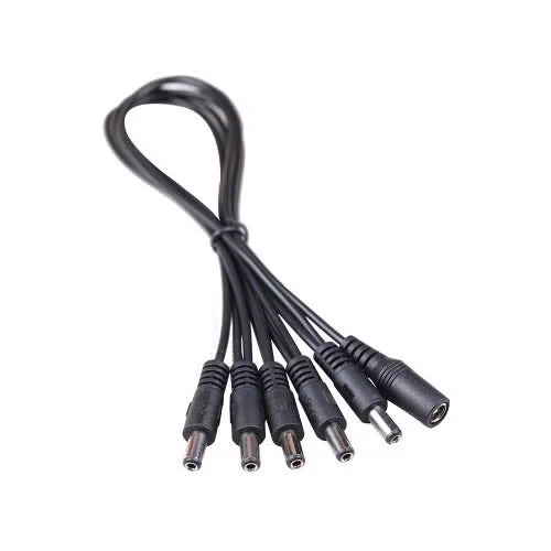Mooer PDC-5S Daisy Chain Power Cable Angled 5x Effects Pedals