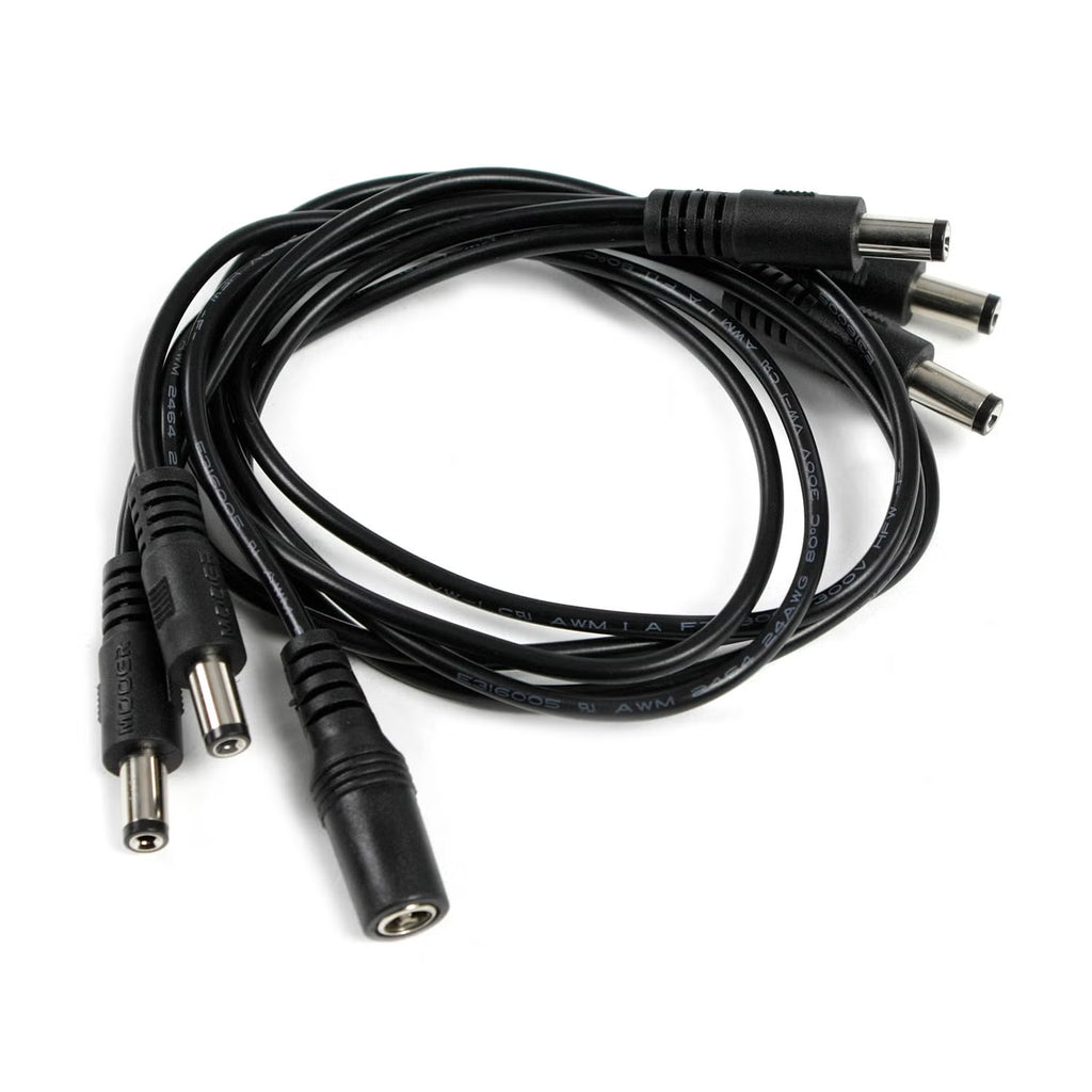 Mooer PDC-5S Daisy Chain Power Cable Angled 5x Effects Pedals