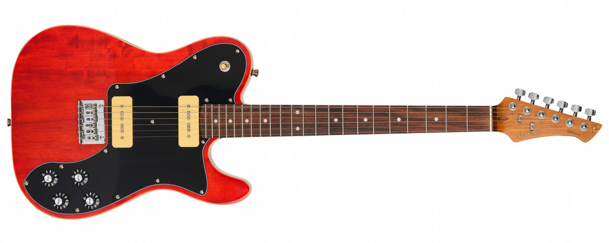 Northstar Pro Single Cut Electric Guitar Natural Red