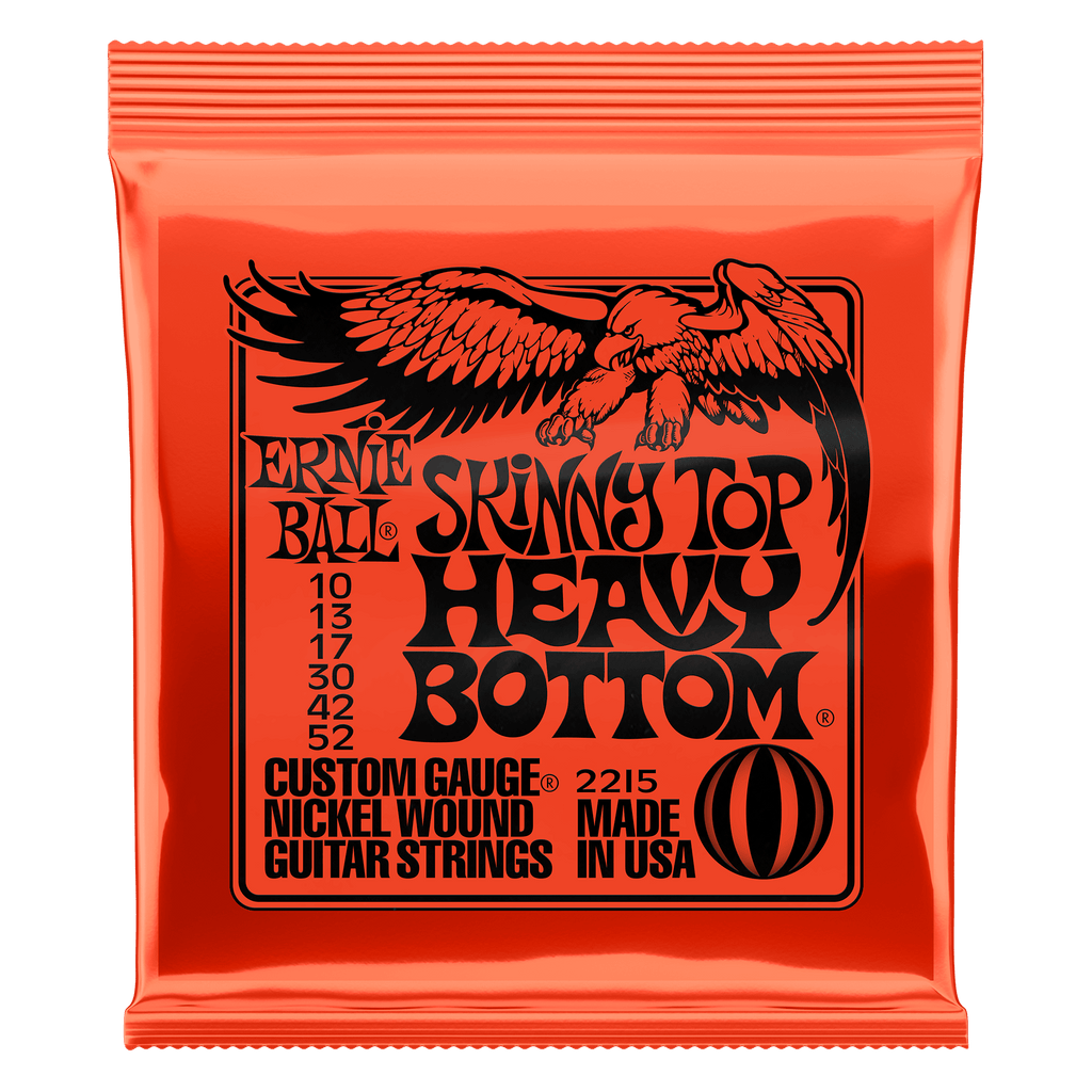 Ernie Ball Skiny top Heavy Bottom Slinky Electric Guitar Strings 10-52