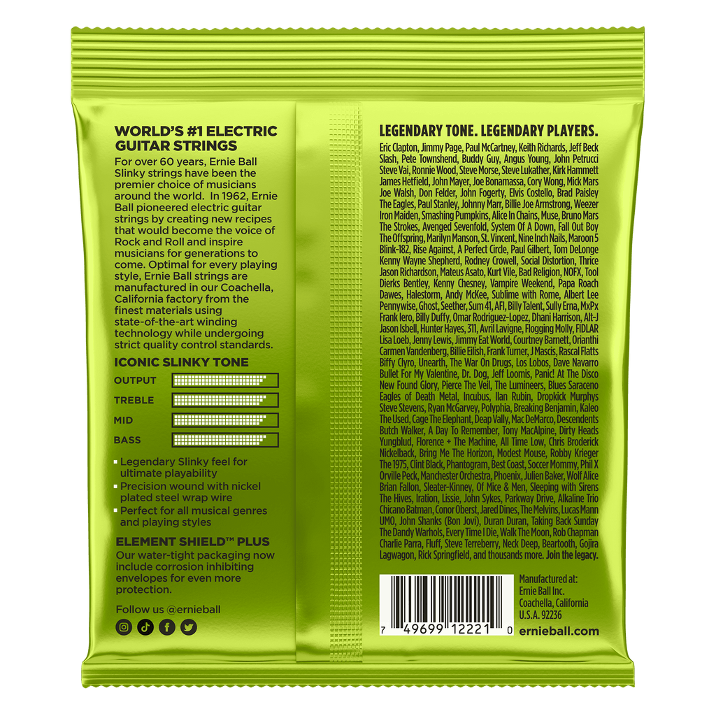 Ernie Ball Regular Slinky Electric Guitar Strings 10-46