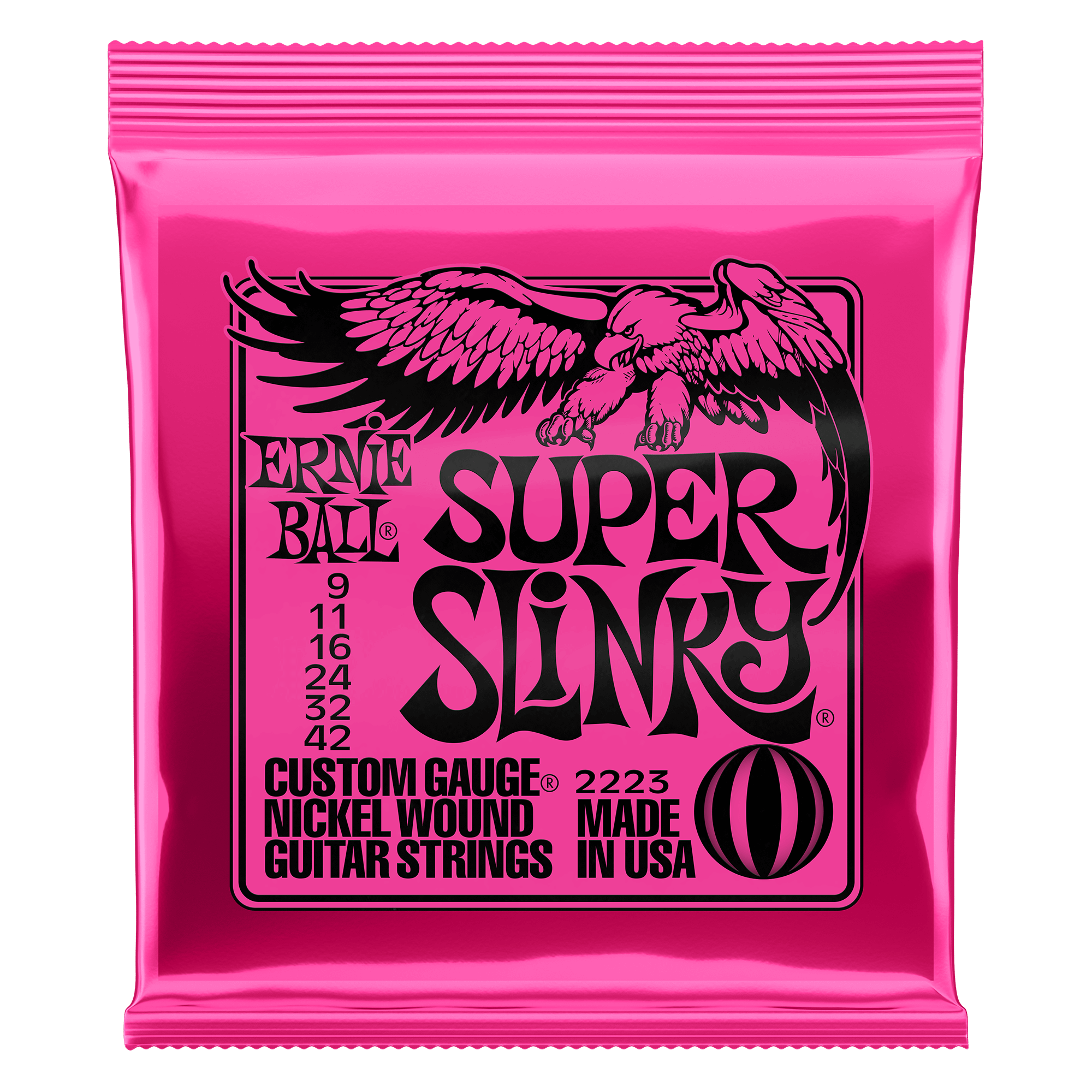 Ernie Ball Super Slinky Electric Guitar Strings 9-42