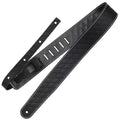 Raw II Contour Sew Black Guitar Strap