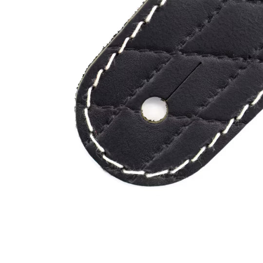 Raw II Contour Sew Black Guitar Strap