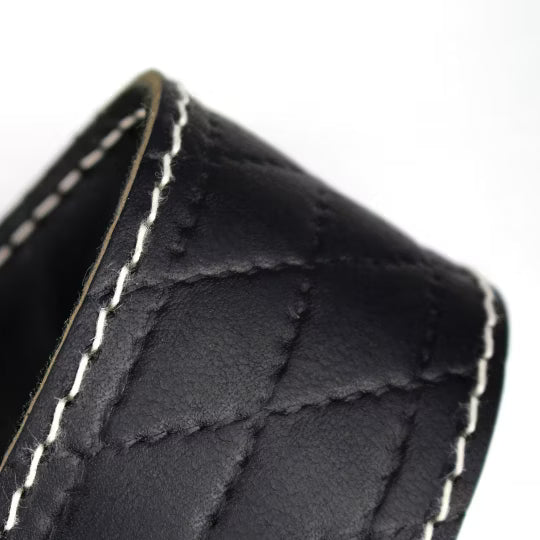 Raw II Contour Sew Black Guitar Strap