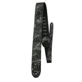 Rok Sak Perri's 2" RokSak Silver /Black / Blue Snake Leather Guitar Strap