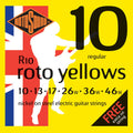 Rotosound R10 Roto Yellows Guitar Strings 10-46 Regular