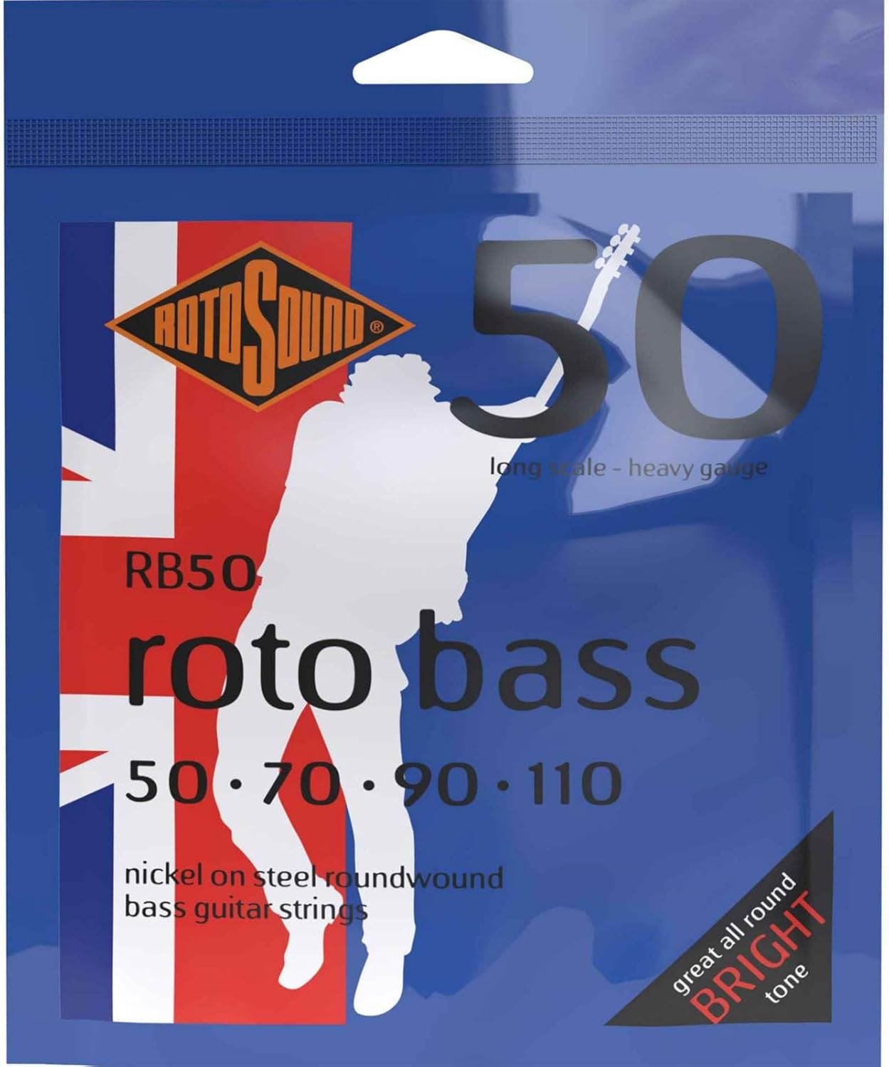 Rotosound RB50 4 String Bass Guitar Strings 50-110