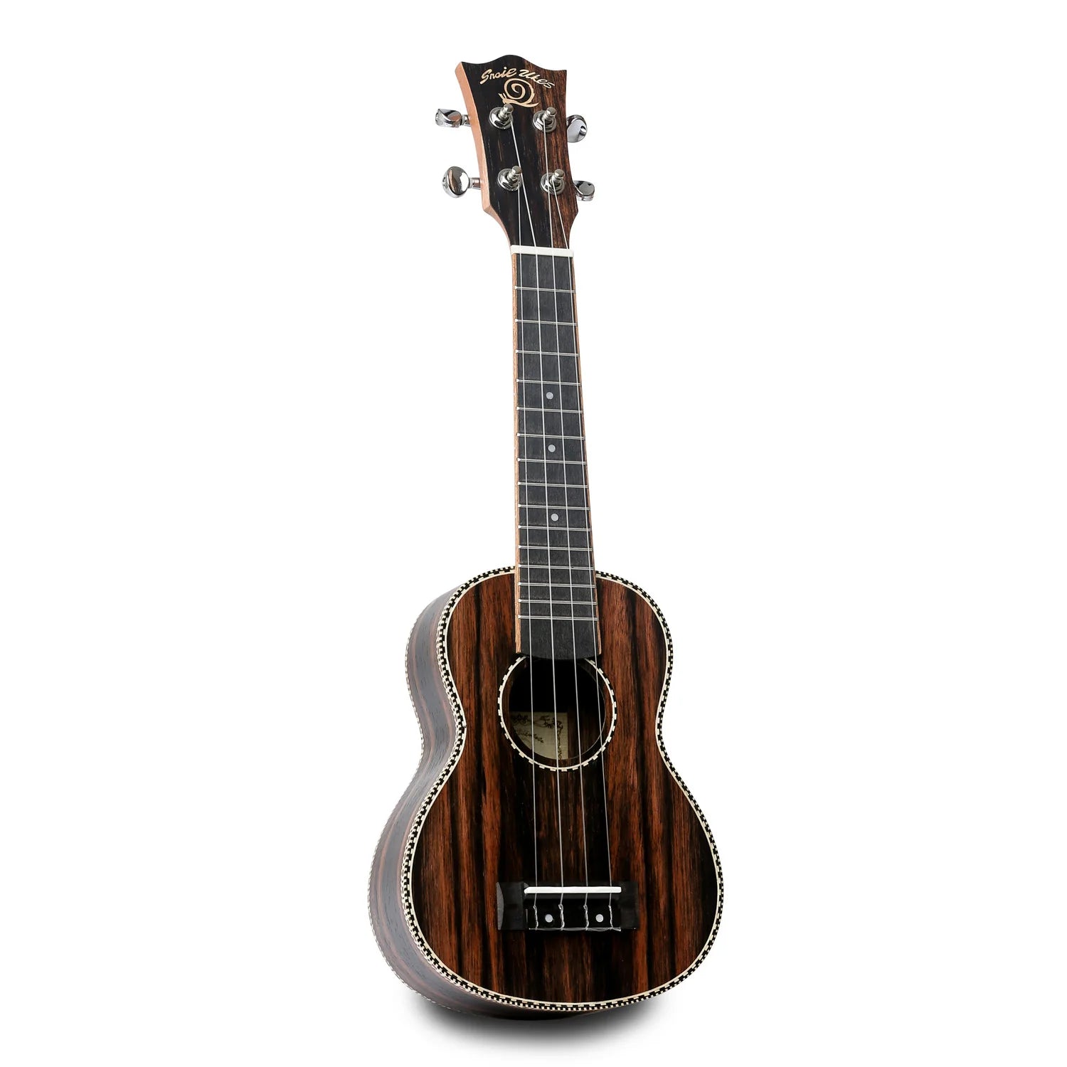 Snail Ukuleles UKS-E220 Ebony Soprano Ukulele
