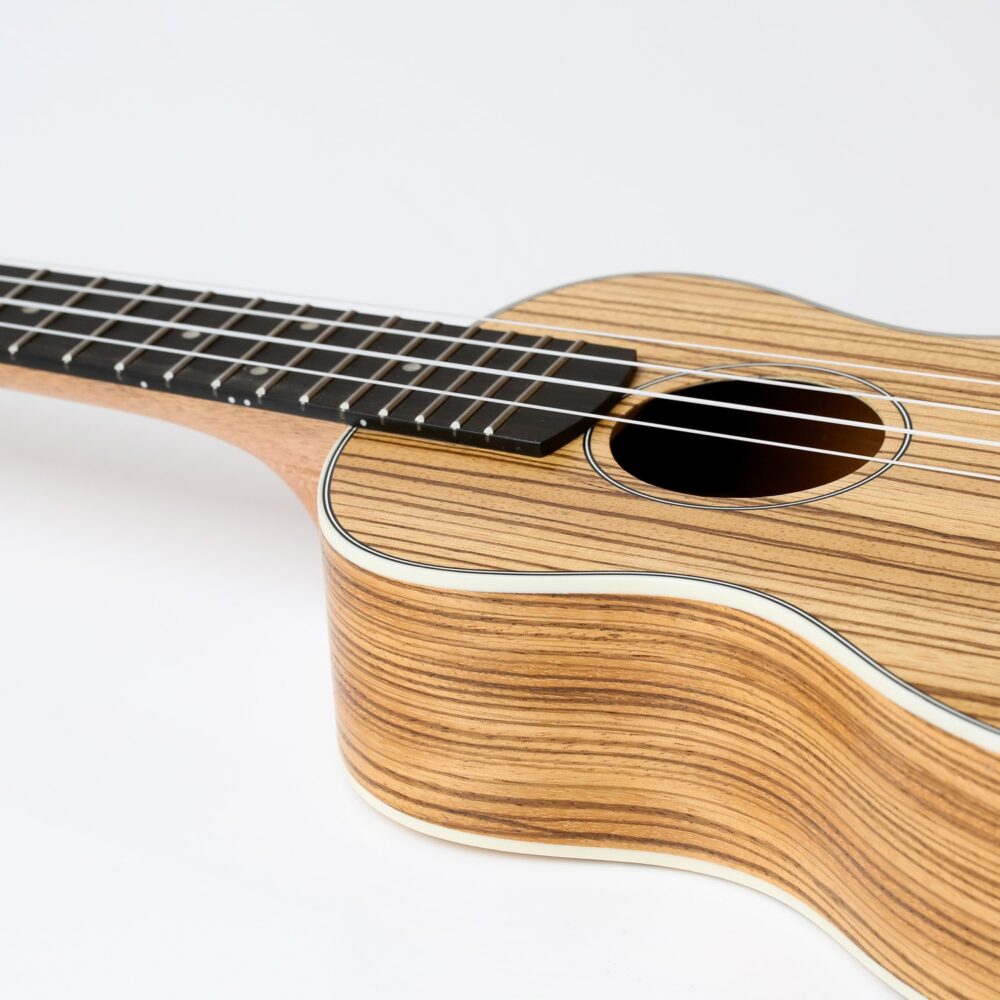 Snail UKC-480E Zebrawood Concert Ukulele Ebony Fingerboard Bridge & Gigbag