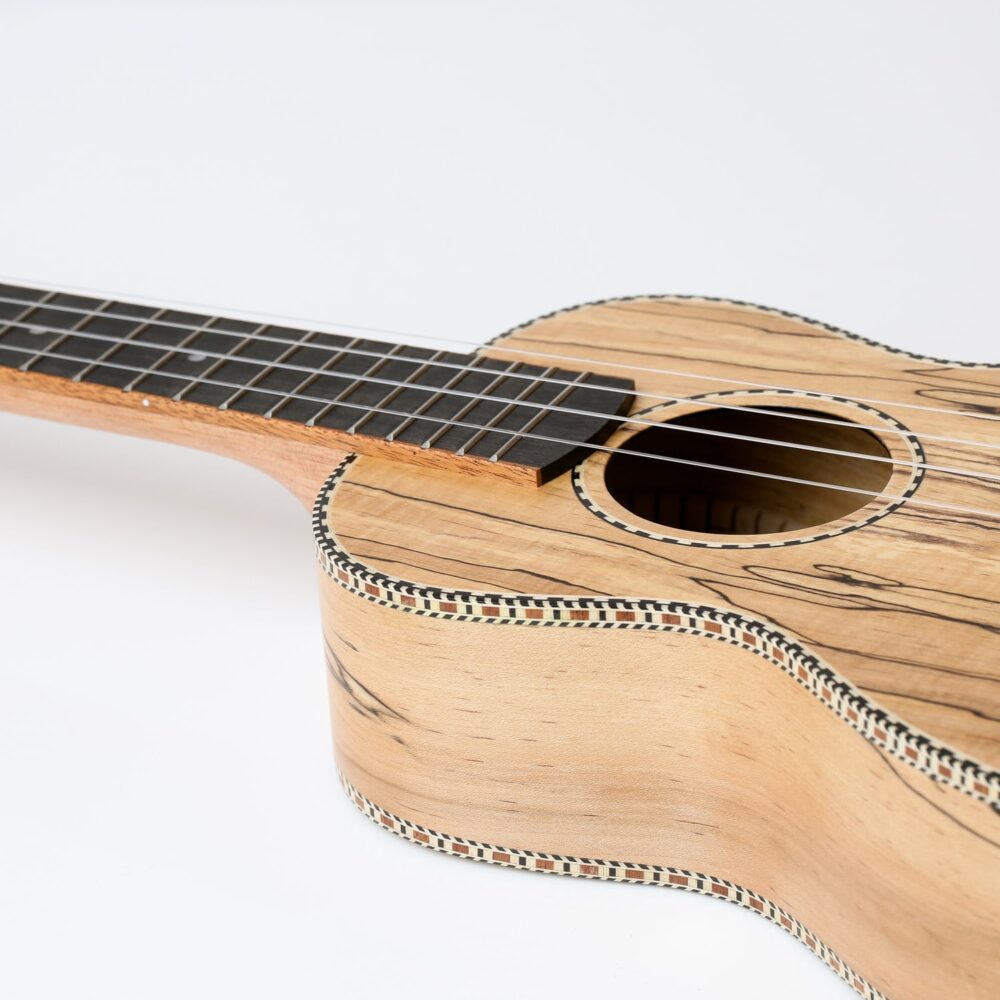 Snail UKC-490E Spalted Maple Concert Ukulele & Gigbag