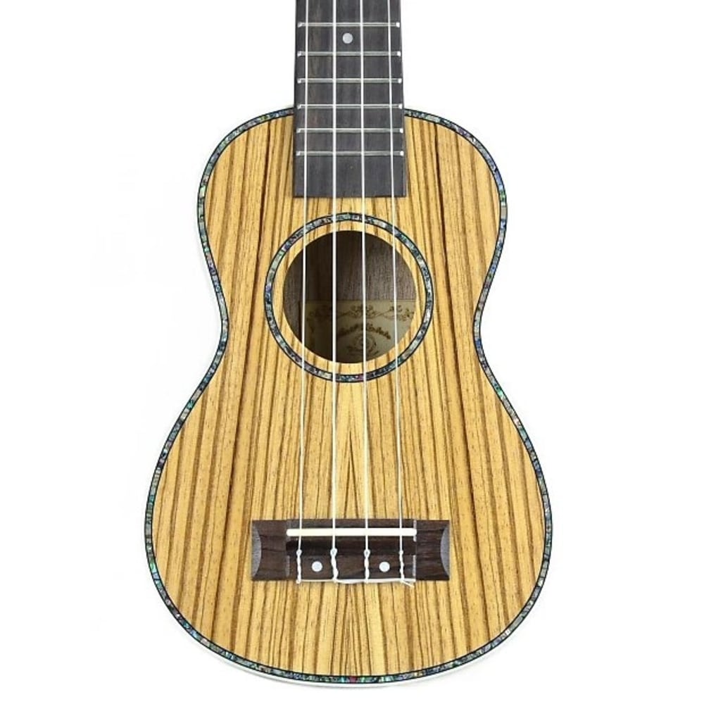 Snail Ukulele UKS-215 Zebrawood Soprano Ukulele With Gigbag