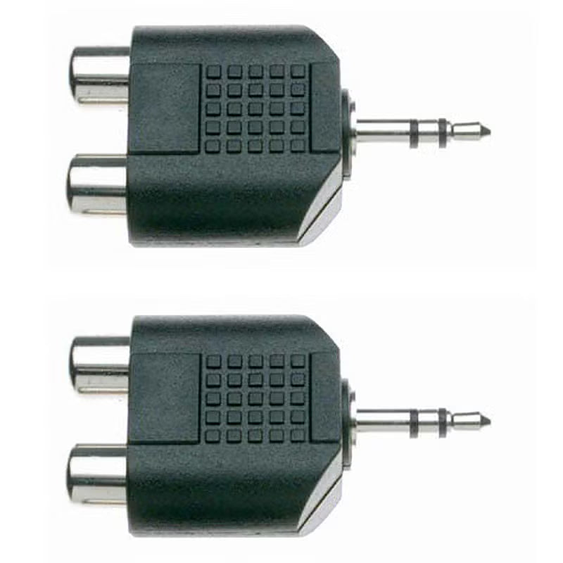 Stagg AC-2CFJMSH 2x F-RCA to Mini-Jack Adapter