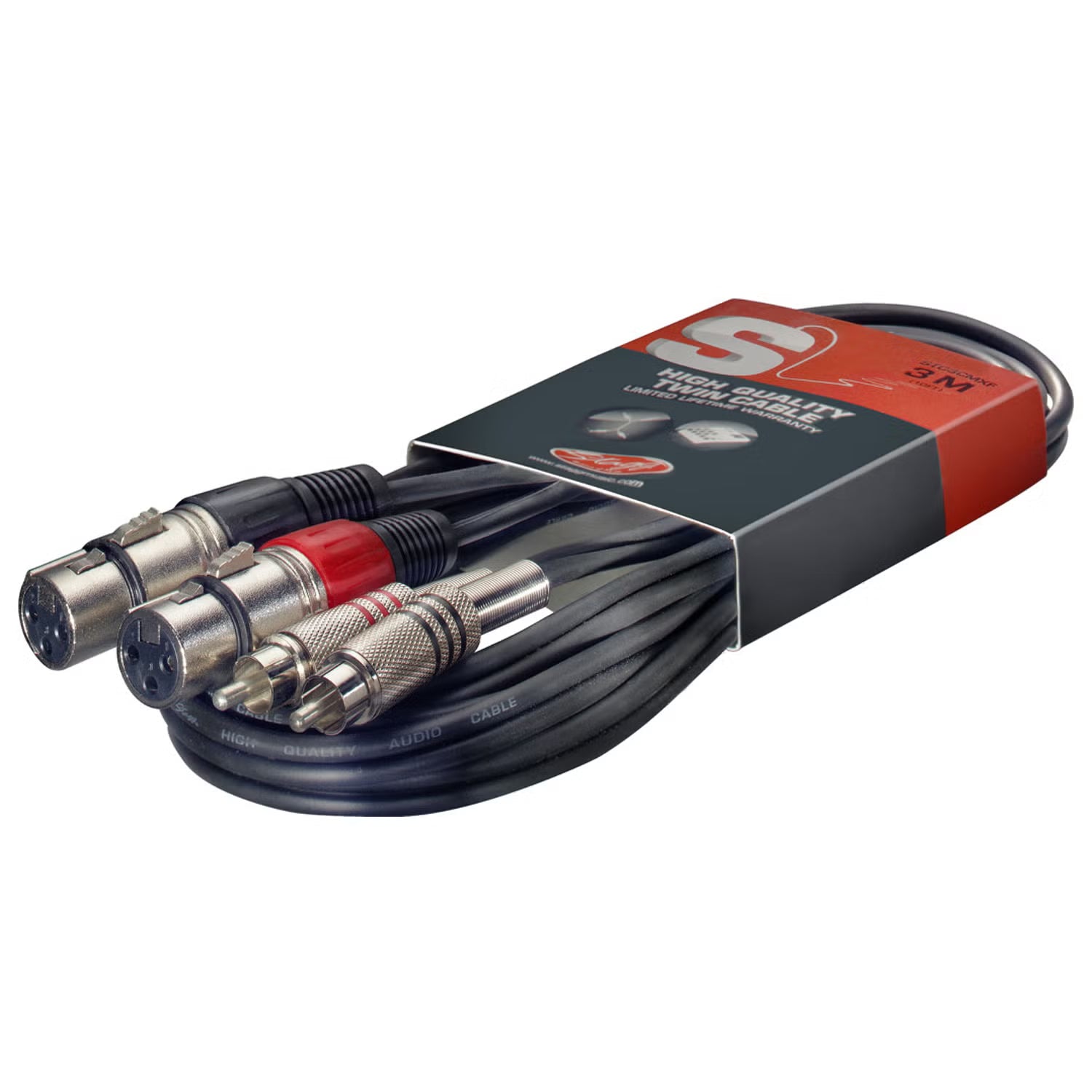 Stagg High Quality Twin Cable 3m