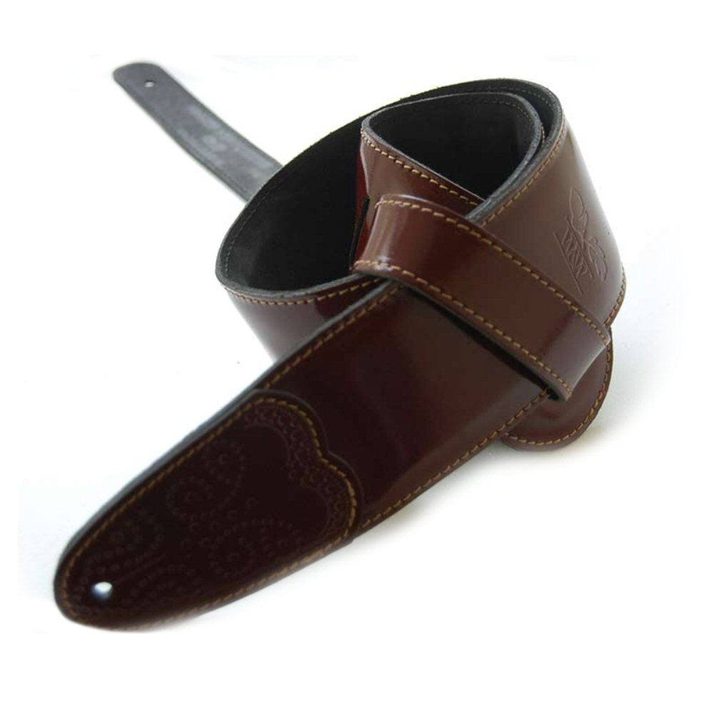 Whitestone & Willow Elite Oxblood Premium Leather Guitar Strap