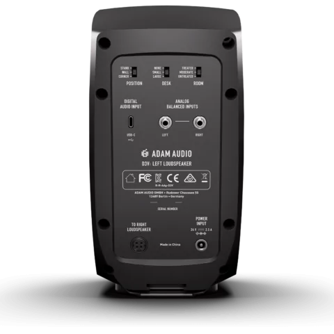 ADAM Audio D3V Desktop Monitor Pair - Black
