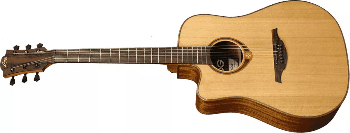 Lag Tramontane TL118DCE Dreadnought Natural Left-Handed Electro-Acoustic Guitar Ex-Demo
