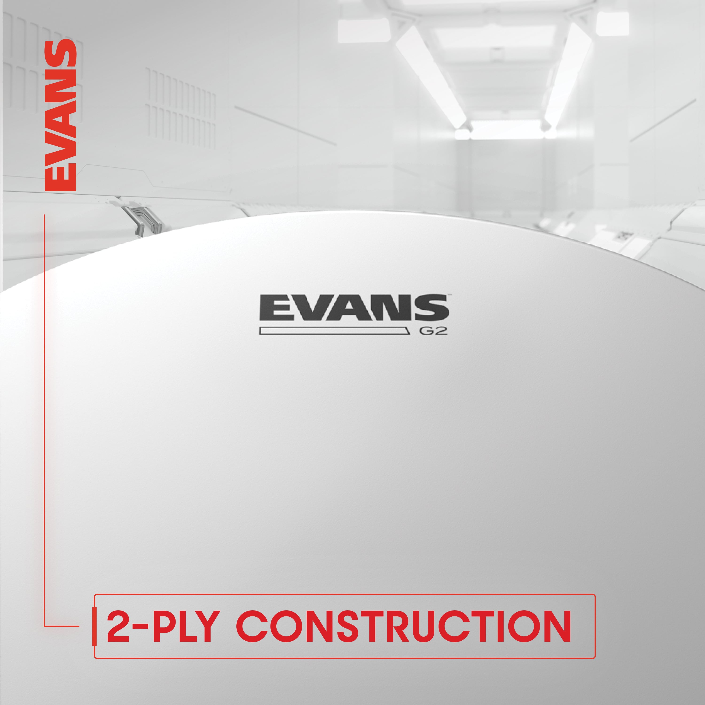 EVANS G2 Clear Tom Batter Drumhead 16 Inch