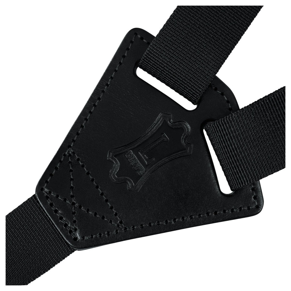 Levy's LEVM20L-BLK Folk Instruments Series Leather 1" Ukuele/Guitar Strap Black